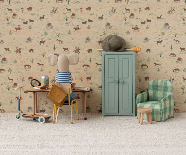 Maileg, Soft Blue Wooden Closet (Mouse)