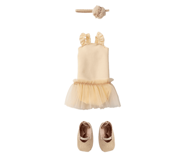 Maileg, Size 2, Ballet Suit & Skirt Cream