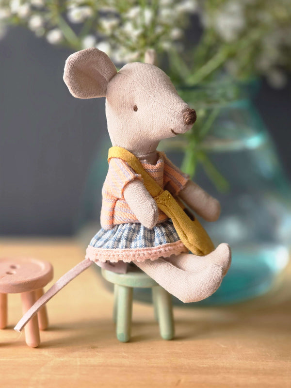 Maileg, Stool Set, Mouse - Light Rose/Light Mint