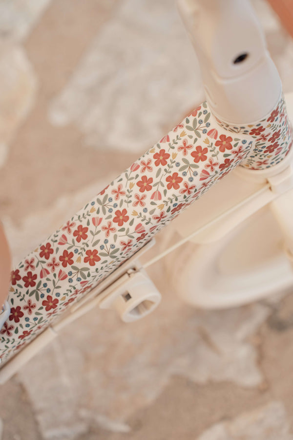 Little Dutch, 4 in 1 Tricycle with Push Bar Sunny Flower