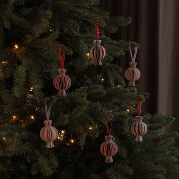 Avery Row, 3D Paper Tree Decorations, Set 6 - Sweeties