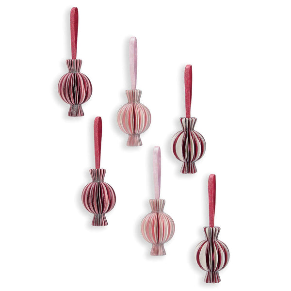 Avery Row, 3D Paper Tree Decorations, Set 6 - Sweeties