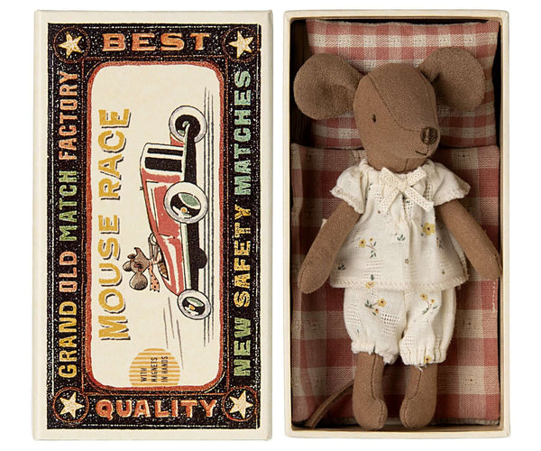 Maileg, Big Sister Mouse in Matchbox