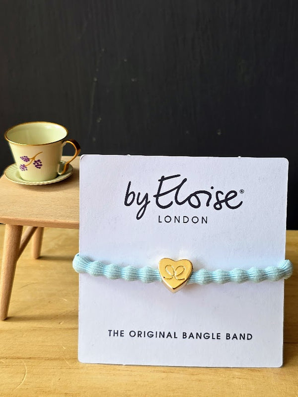 By Eloise, Gold Heart, Sky Blue