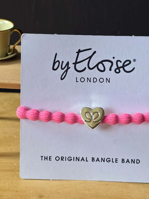 By Eloise, Silver Heart, Neon Pink