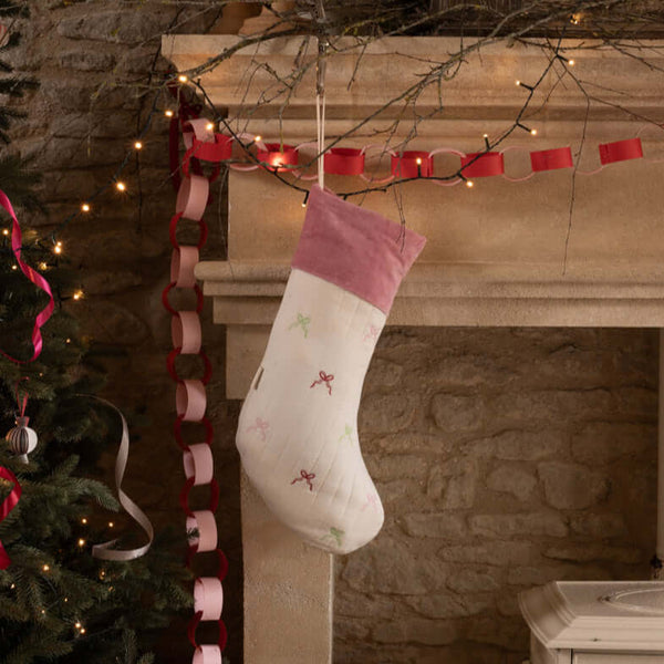 Avery Row, Christmas Stocking - Bows