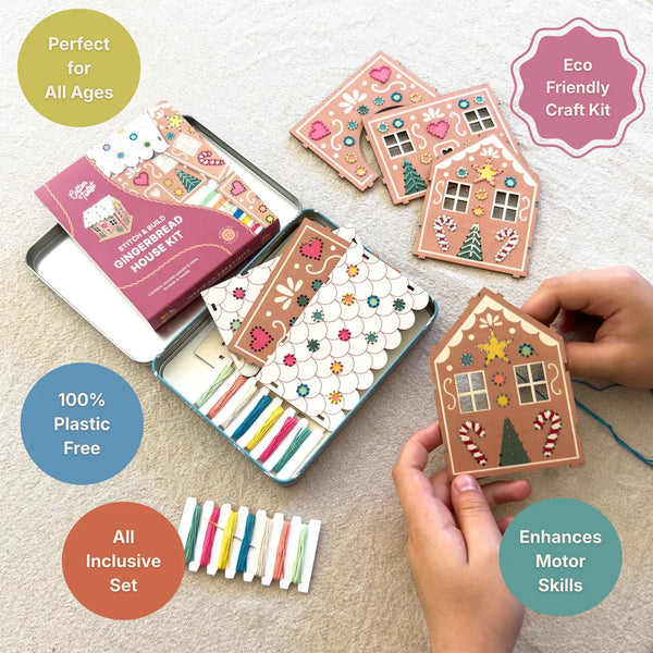 Cotton Twist, Stitch & Build Gingerbread House Kit