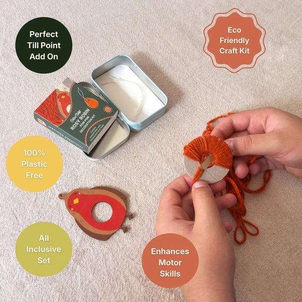 Cotton Twist, Make Your Own Pom Pom Robin Decoration Kit