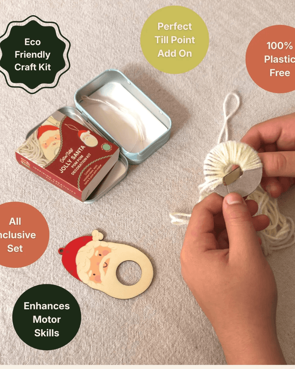 Cotton Twist, Make Your Own Pom Pom Santa Decoration Kit