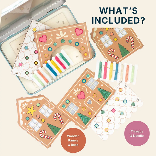 Cotton Twist, Stitch & Build Gingerbread House Kit