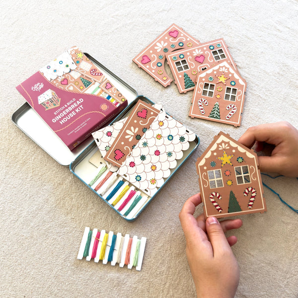 Cotton Twist, Stitch & Build Gingerbread House Kit