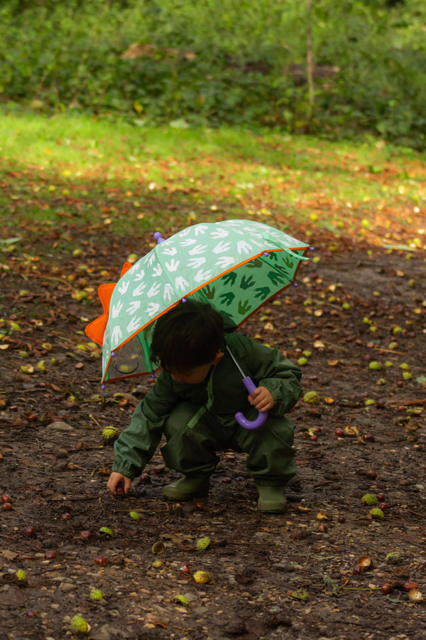 Floss and Rock, Colour Changing 3D Umbrella - Dinosaur