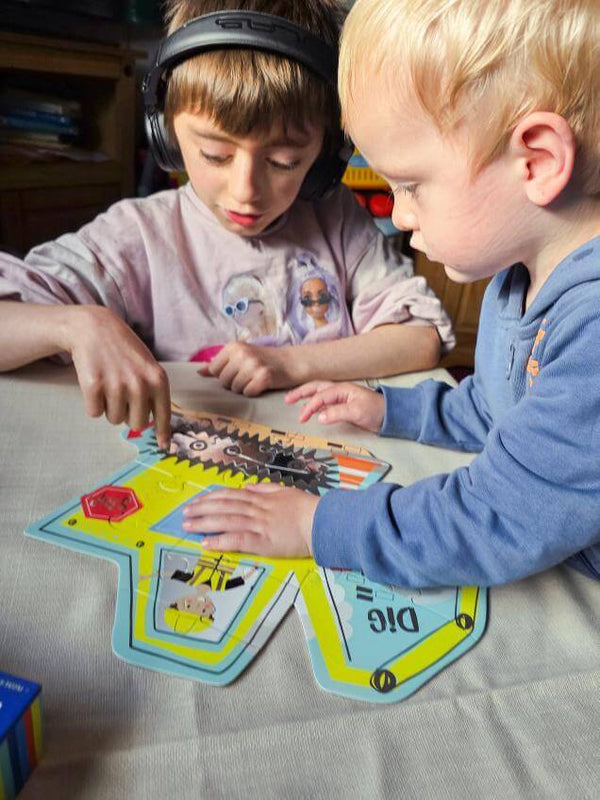 Floss and Rock, Construction Shaped Jigsaw - (12 Piece)