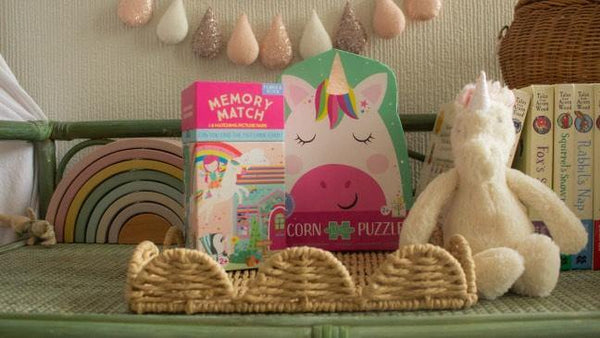 Floss and Rock, Rainbow Unicorn Shaped Jigsaw - (12 Piece)