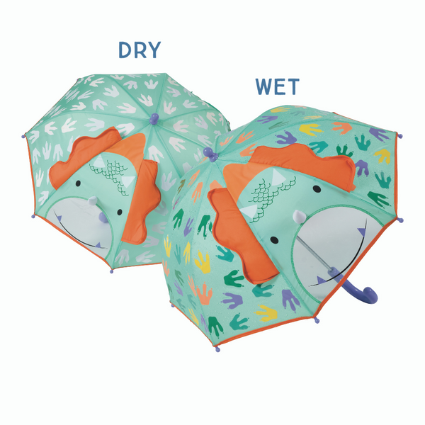 Floss and Rock, Colour Changing 3D Umbrella - Dinosaur