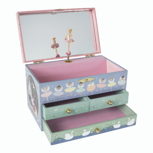Floss and Rock, Musical Jewellery Box with 3 Drawers