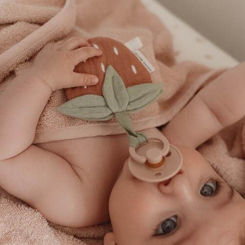 Little Dutch, Pacifier Cloth Muslin - Strawberry