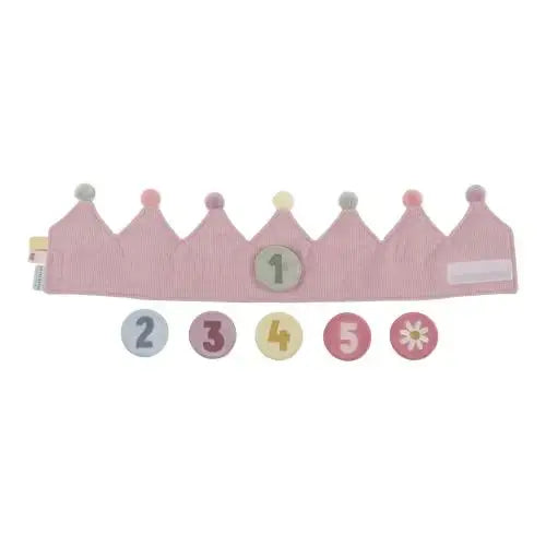 Little Dutch, Birthday Crown with Numbers - Pink
