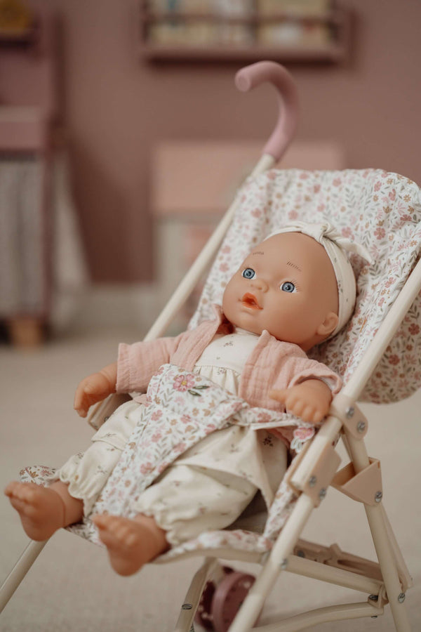 Little Dutch, Metal Doll Stroller - White Frame