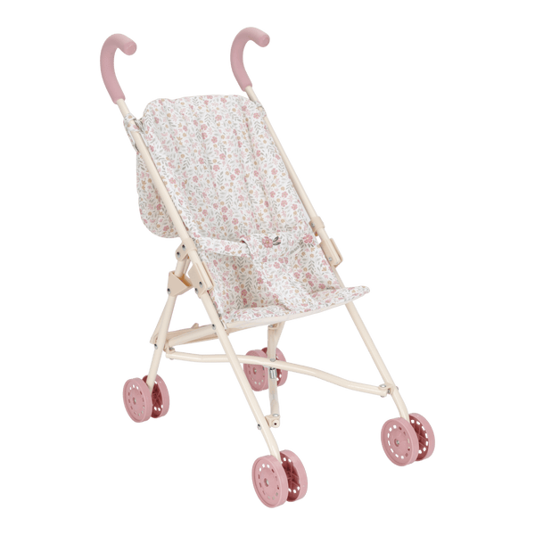 Little Dutch, Metal Doll Stroller - White Frame