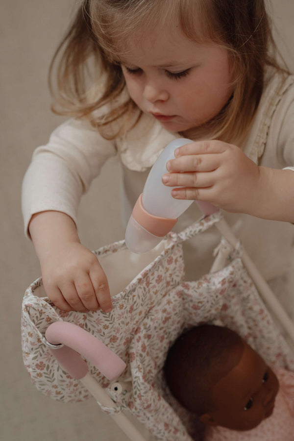 Little Dutch, Metal Doll Stroller - White Frame