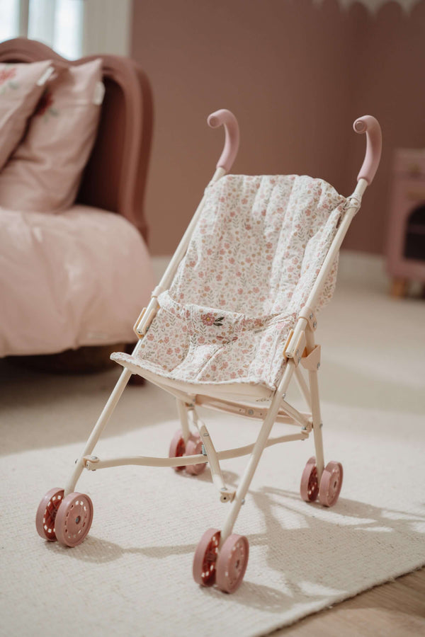 Little Dutch, Metal Doll Stroller - White Frame