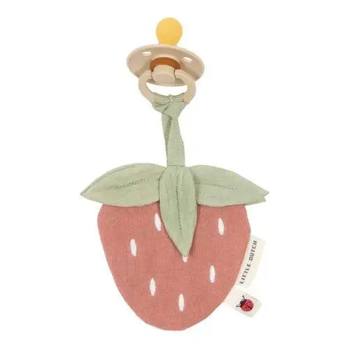 Little Dutch, Pacifier Cloth Muslin - Strawberry