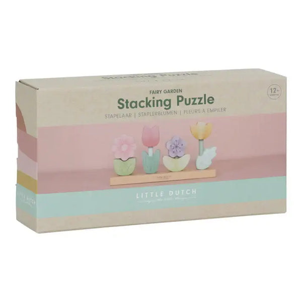 Little Dutch, Stacking Puzzle Flowers - Fairy Garden