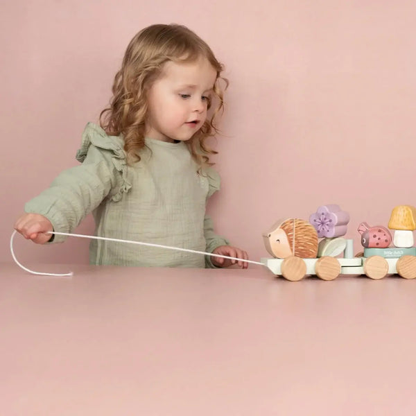 Little Dutch, Stacking Train Hedgehog - Fairy Garden