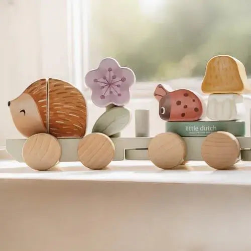 Little Dutch, Stacking Train Hedgehog - Fairy Garden