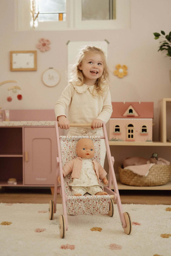 Little Dutch, Wooden Doll Stroller