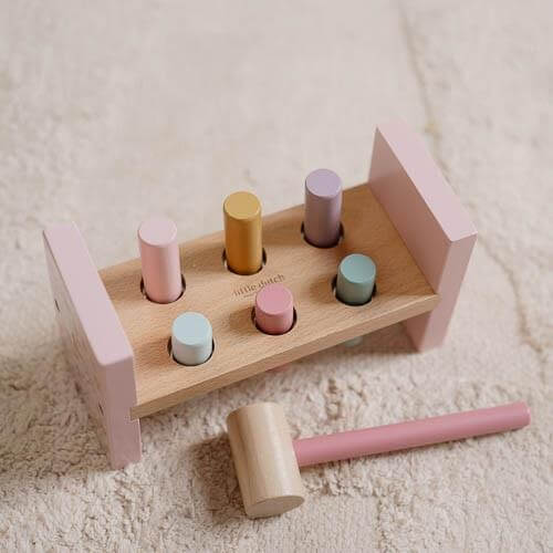 Little Dutch, Wooden Hammer Bench - Fairy Garden