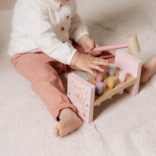 Little Dutch, Wooden Hammer Bench - Fairy Garden