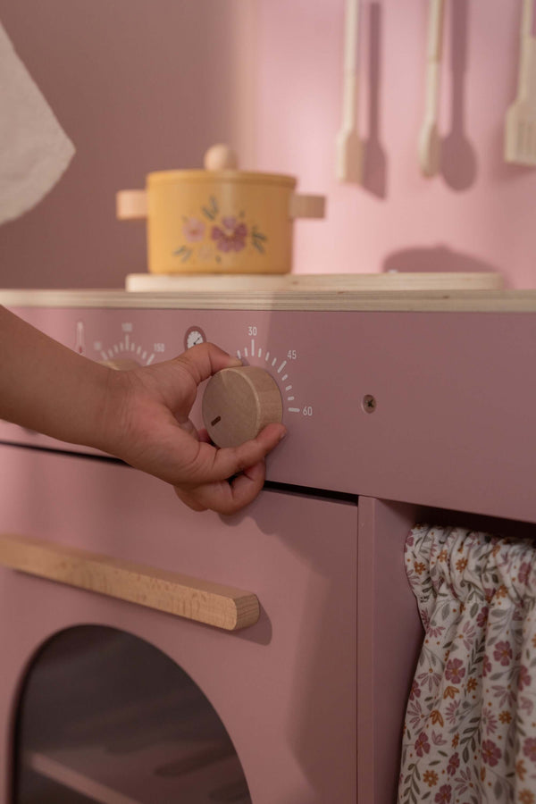 Little Dutch, Wooden Play Kitchen Pink FSC (Limited Edition)