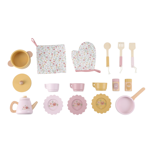 Little Dutch, Wooden Play Kitchen Pink FSC (Limited Edition)