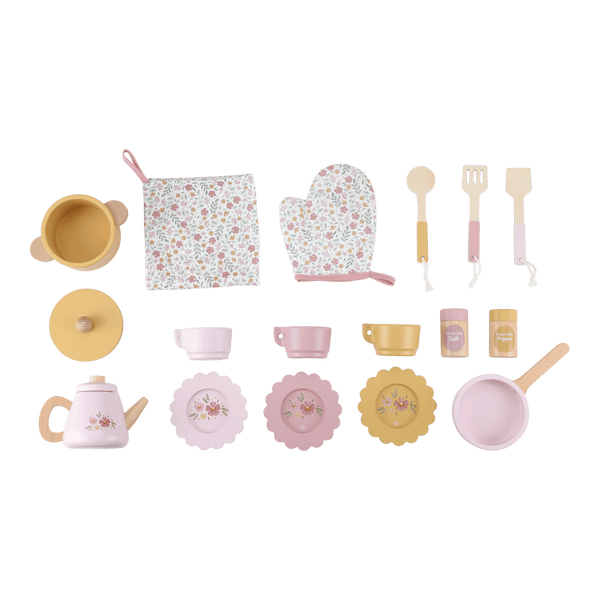 Little Dutch, Wooden Play Kitchen Pink FSC (Limited Edition)