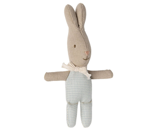 Maileg, Rabbit, My - Light Blue Check