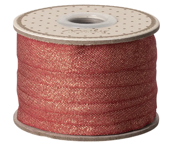 Maileg, Ribbon - Red/Gold (10 m)