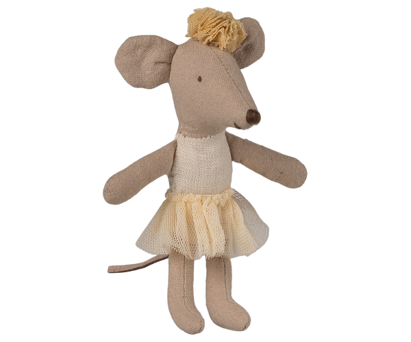 PRE-ORDER Maileg, Ballerina Mouse, Little Sister - Off White **Due April**
