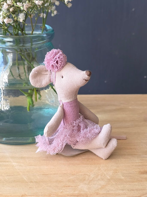 Maileg, Ballerina Mouse, Little Sister - Heather