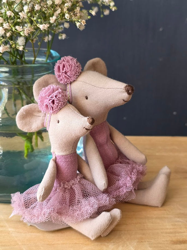 Maileg, Ballerina Mouse, Little Sister - Heather
