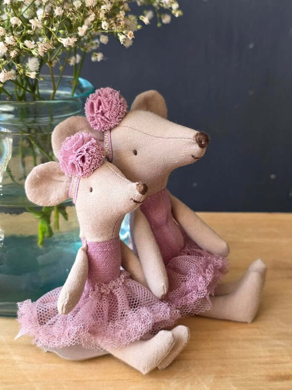 Maileg, Ballerina Mouse, Little Sister - Heather