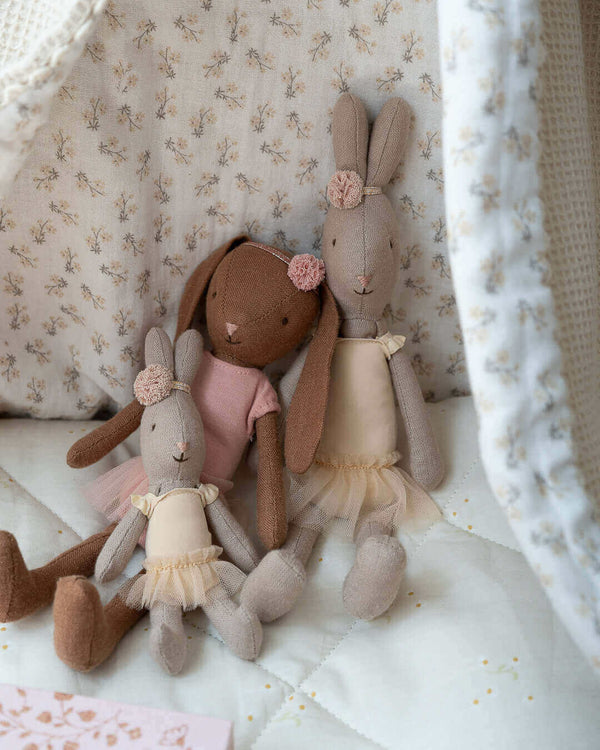 Maileg, Micro Rabbit in White Ballerina Outfit