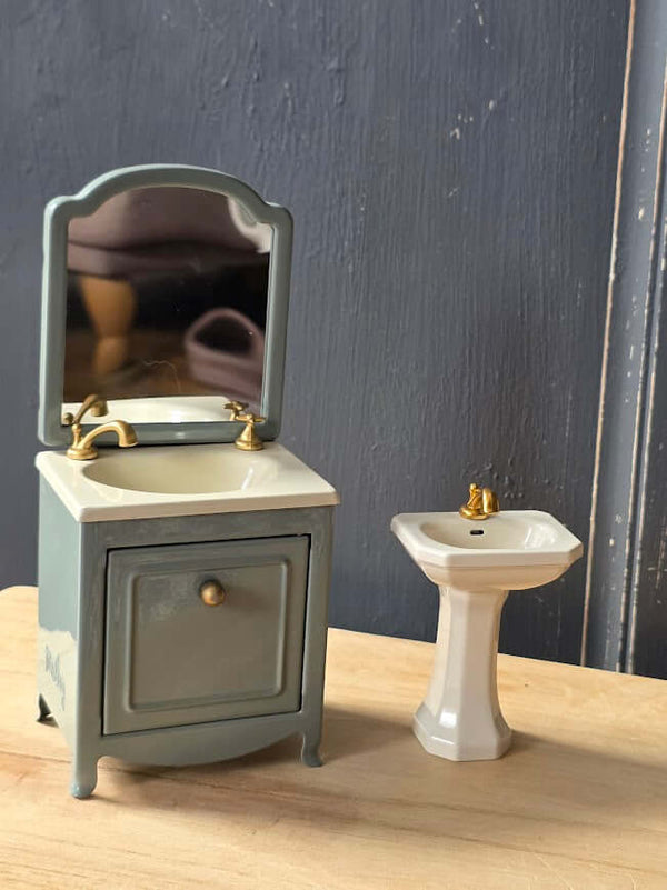 Maileg, Bathroom Sink, Mouse - Off White