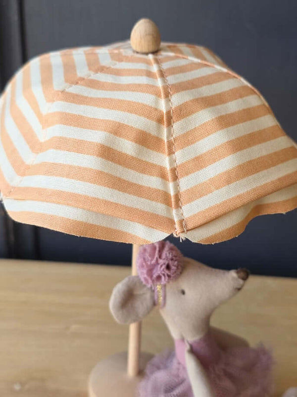 Maileg, Beach Umbrella, Mouse - Soft Coral