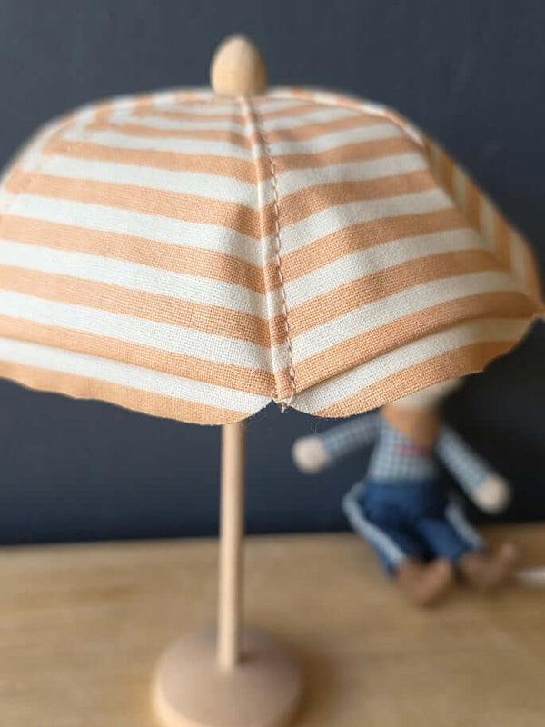 Maileg, Beach Umbrella, Mouse - Soft Coral