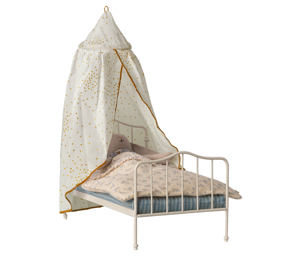 PRE-ORDER Maileg, Bed Canopy, Miniature - Off White **Due April**