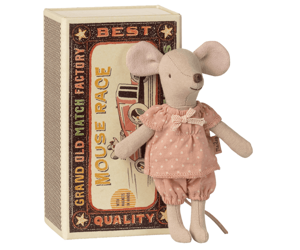 Maileg, Big Sister Mouse in Matchbox