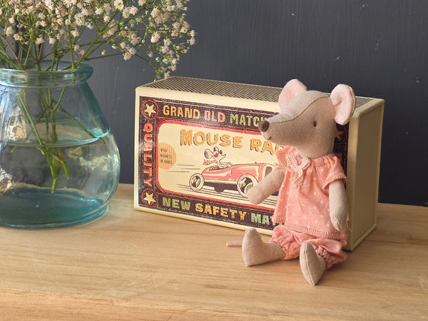 Maileg, Big Sister Mouse in Matchbox