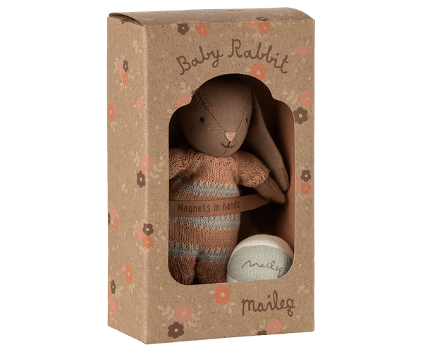 Maileg, Bunny Set, Micro - Brown - Dusty Rose